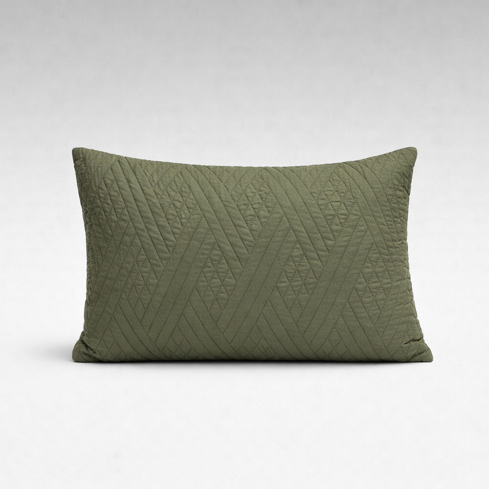 Image of DreamGreen Amora Cushion Cover Olive - Oblong